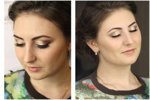 Приятно когда модели становятся клиентками макияж и причёска для лены в день рождения. 02