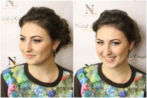 Приятно когда модели становятся клиентками макияж и причёска для лены в день рождения. 01