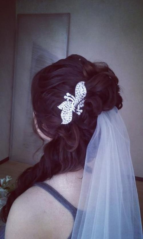 Свадебная причёска макияж - 1000 руб. 02