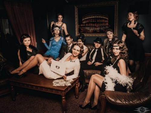 Макияж в стиле 30 х годов Чикаго. Свадьба в стиле Чикаго 30-х годов.