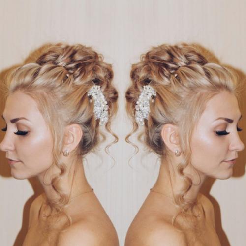 Прически, локоны, косы, афро - кудри, свадебные прически? 07