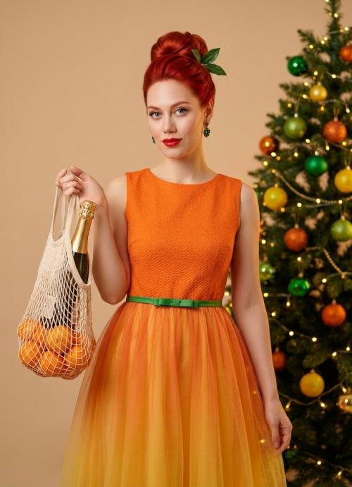 5. мандарин.
Не меняй черты лица.
