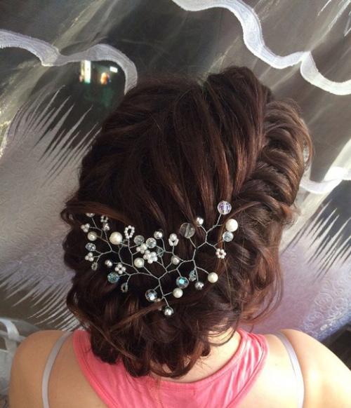 Прически, локоны, косы, афро - кудри, свадебные прически? 02