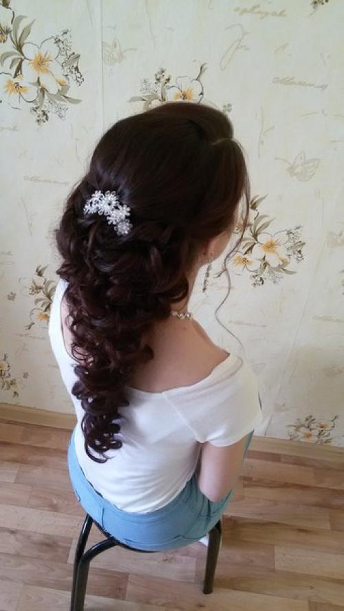 Прически, локоны, косы, афро - кудри, свадебные прически? 09