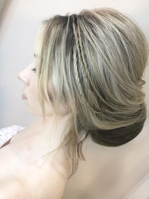 Яркий макияж и лёгкая воздушная прическа. 02