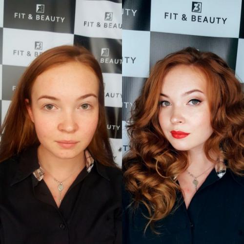 Прическа бесплатно и макияж. 03