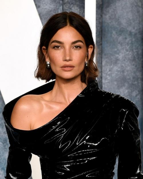 Lilyaldridge@Vsallaccess лили в платье Balmain на вечеринке Vanity Fair в честь вручения кинопремии Оскар, Лос-анджелес, 12 марта 2023 года. 02