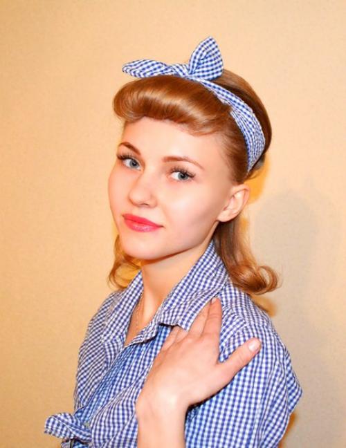 Образ в стиле пин -ап в моём исполнении. 05