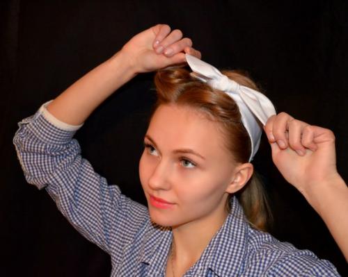 Образ в стиле пин -ап в моём исполнении. 04