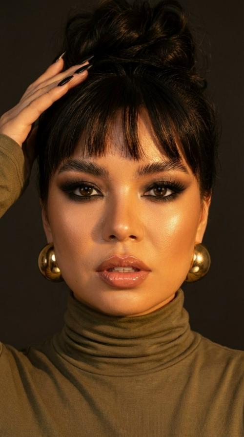 Extremely Detailed, High - Fashion Beauty Portrait.  