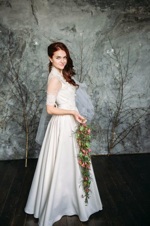 Не обычный цветочный аксессуар, как альтернатива букета невесты. 06