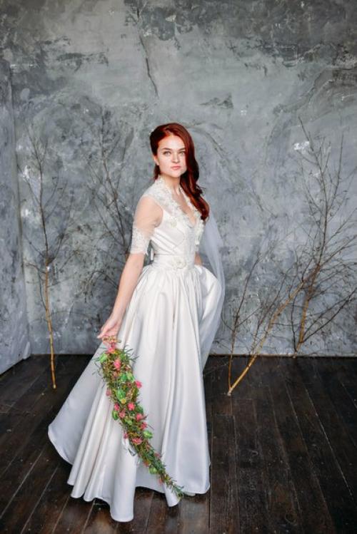 Не обычный цветочный аксессуар, как альтернатива букета невесты. 07