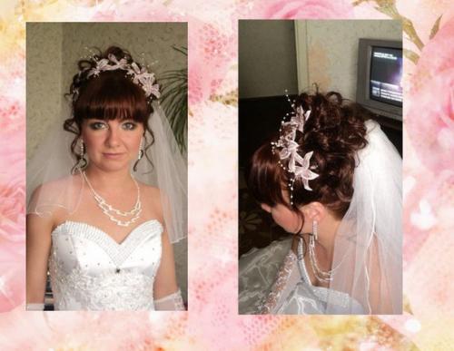 Внимание акция!  Свадебная прическа макияж цена 2000 РУБ выезд на дом! 02