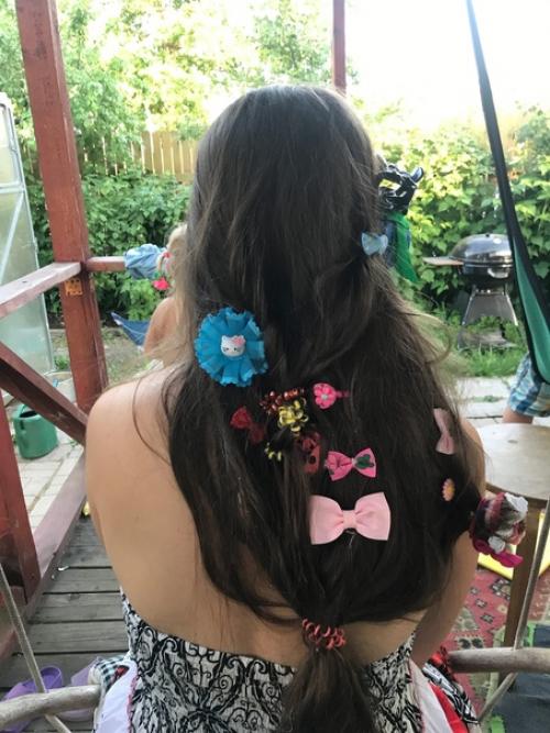 Модель - я. образ и причёска от варвары и ее подруги Ани. 01