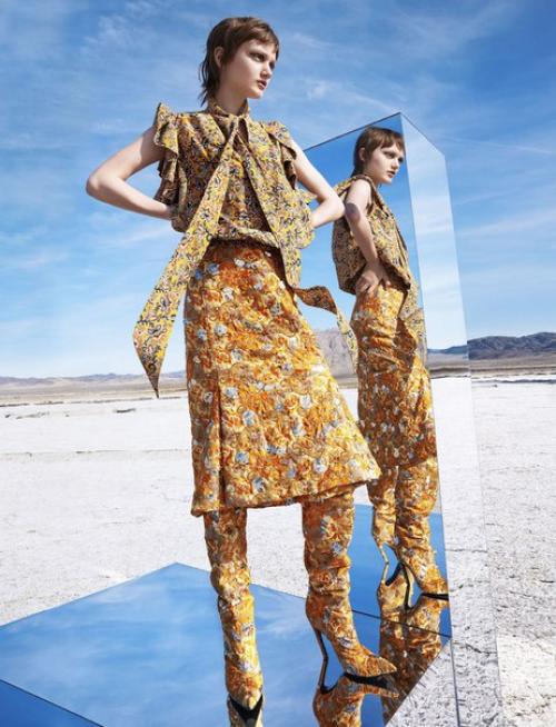 Desert Queen: Пейтон Найт в фотосессии Камиллы акранс для Harper's Bazaar US August 2016. 01