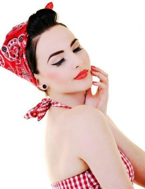 Прически с банданой. 03