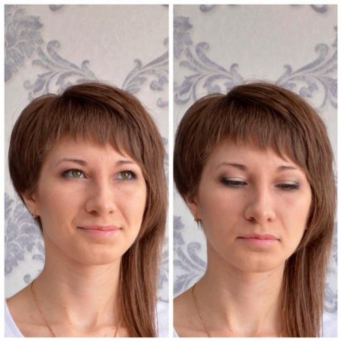 Подбрала гармоничный наряд, прическу, украшения а про макияж? 01