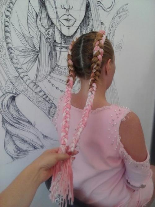 Тольятти. Цветные косы с канекалоном хит этого лета? 04