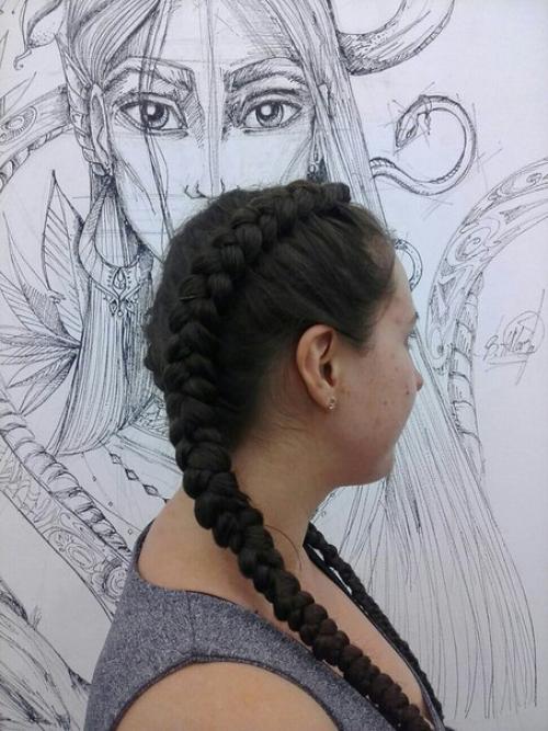 Тольятти. Цветные косы с канекалоном хит этого лета? 05