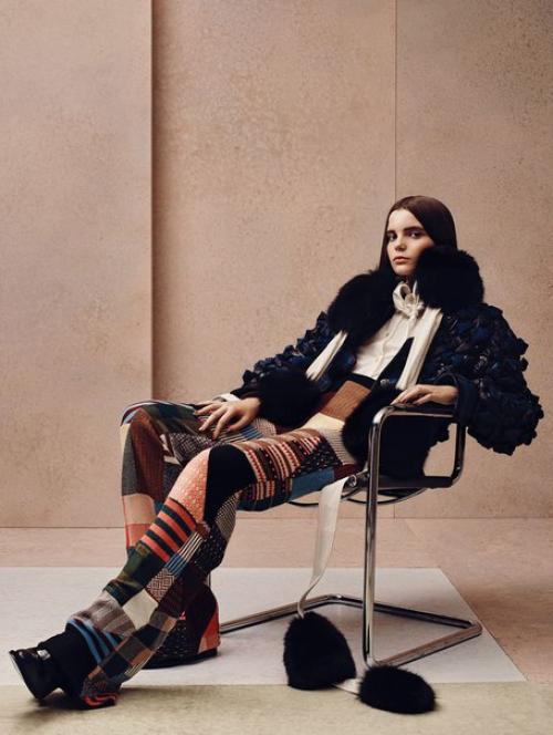 Beyond Retro: Мишель ван байнен в фотосессии Грегори Харриса для Vogue China October 2015. 09