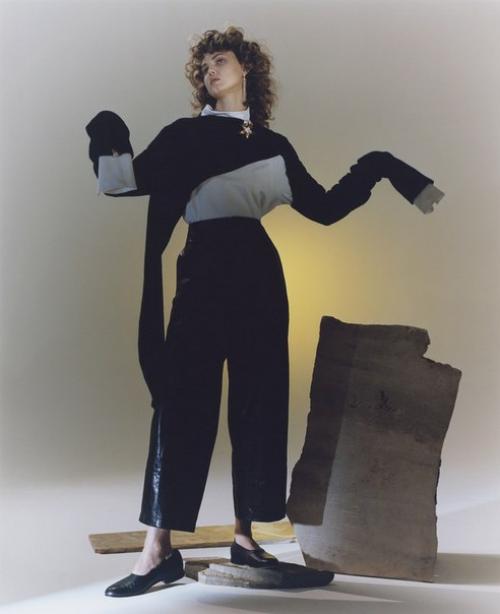 Линдси виксон в фотосессии для CR Fashion Book Fall Winter 2015. 09