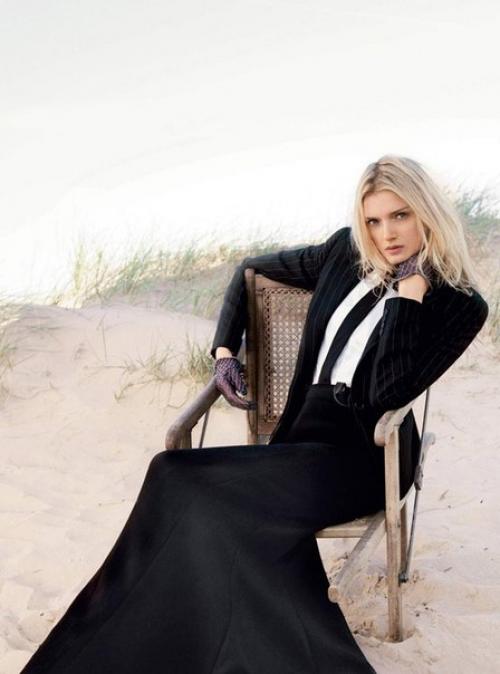 Британская топ-модель лили дональдсон (Lily Donaldson) в фотосессии She's Like the Wind для Harper's Bazaar UK, октябрь 2015. 03