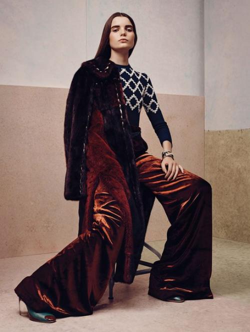 Beyond Retro: Мишель ван байнен в фотосессии Грегори Харриса для Vogue China October 2015. 02