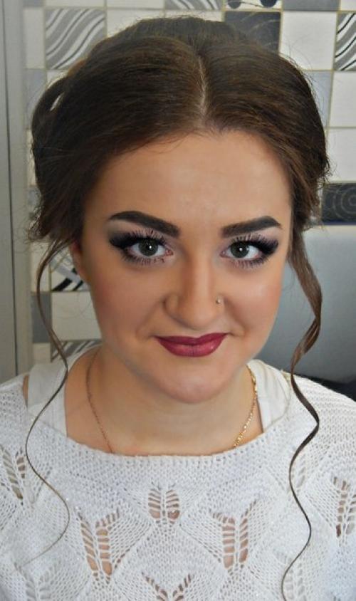 Макияж и прическа для моей любимой постоянной клиентки - Анастасии. 03