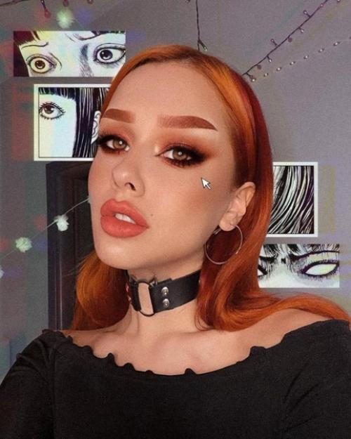 Идеи красивого макияжа на новый год 2021 с учетом цвета волос. 02