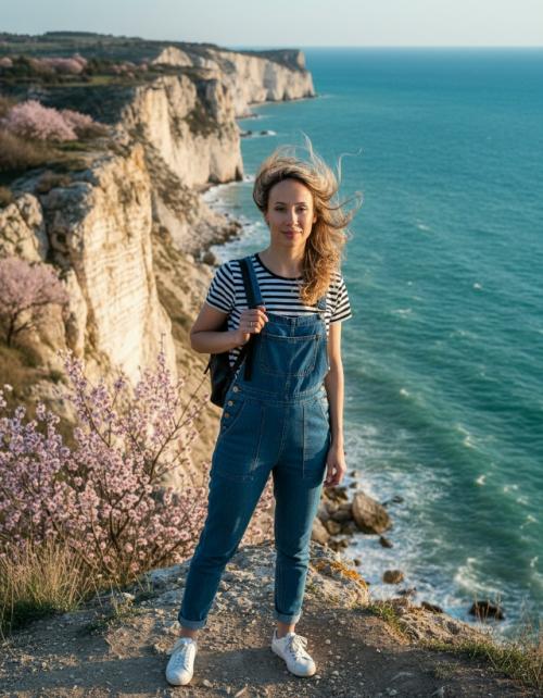 Фотография конкретной женщины, идентичная загруженному референсному фото.  