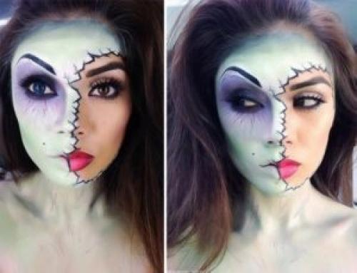 Как сделать макияж на Хэллоуин в домашних условиях. 01