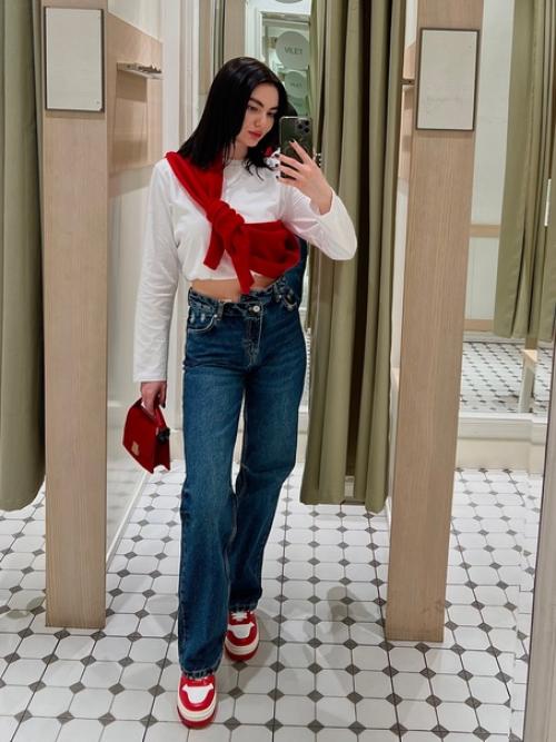 Сочетание серого с красным/ бордовым теперь одно из моих любимых! 01