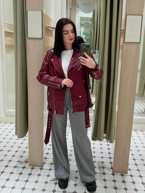 Сочетание серого с красным/ бордовым теперь одно из моих любимых! 05