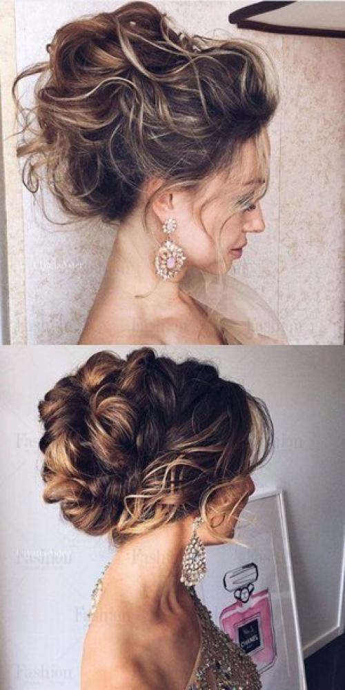 Свадебная, вечерная прическа, укладка различной сложности. 02