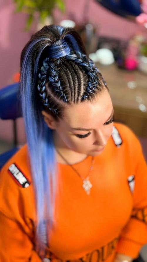 Брейды в хвост - это стиль, который сочетает в себе красоту и практичность. 01