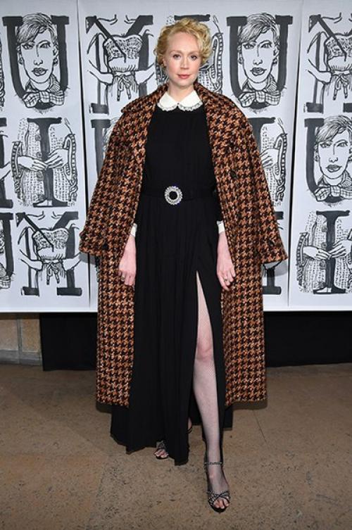 Неделя моды в Париже: Елена перминова, Кайя Гербер, эль фаннинг, джорджия Мэй джаггер и другие на показе Miu Miu. 05