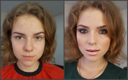 Окрашивание и коррекция бровей, макияж, причёски. 06