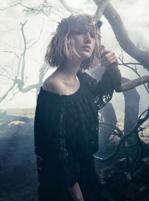 Where The Wild Thyme Blows: Лу шуф в фотосессии регана Кэмерона для Harper's Bazaar UK May 2016. 05