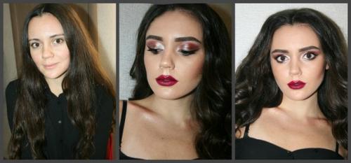 Окрашивание и коррекция бровей, макияж, причёски. 02