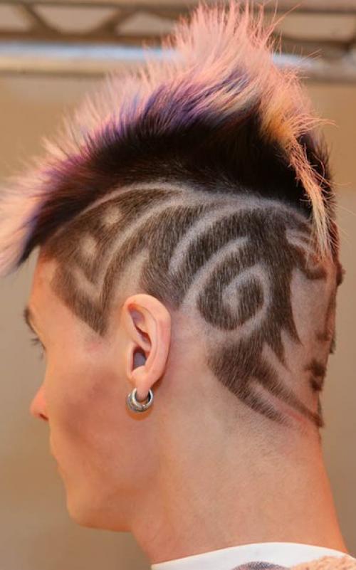 Hairtatoo.  Художественный выстриг волос. 02