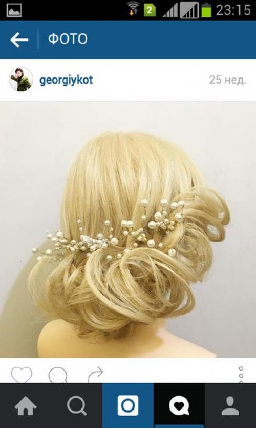 Модели?  На макияж прическу (свадебный образ. 02