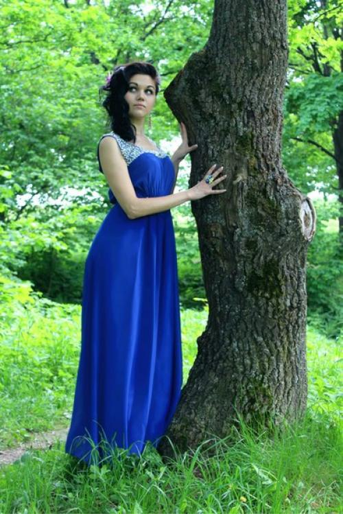 Новое вечернее платье в пол. 01