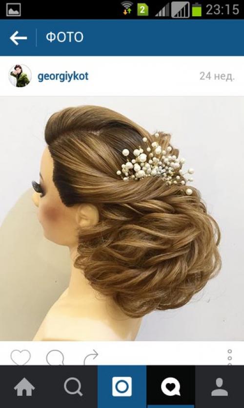 Модели?  На макияж прическу (свадебный образ. 01