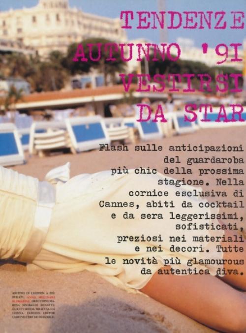 Tendenze Autunno '91 - Vestirsi da Star. 01