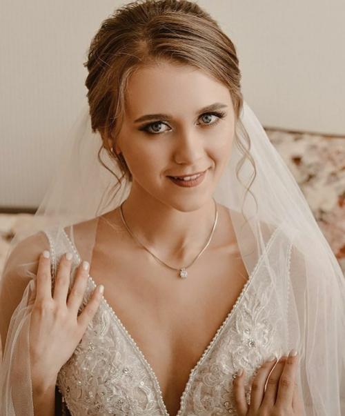 Свадебный макияж и прическа для Алёны. 01