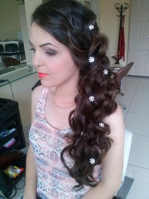 Вечерние прически, свадебные, прически для фотосессий. 01