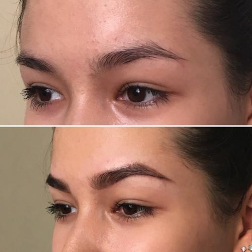 Модели. Коррекция и окрашивание бровей краской 400? 06