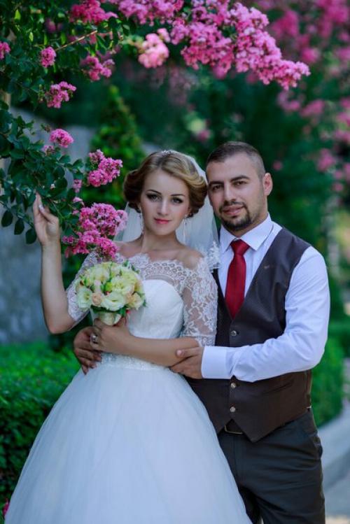 Свадебная прическа для милой невесты Екатерины. 02