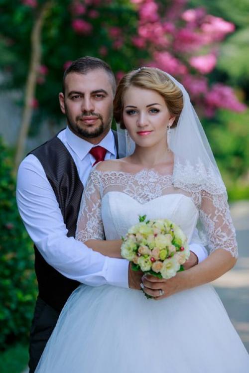 Свадебная прическа для милой невесты Екатерины. 03