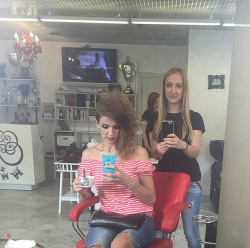 Сегодня снимали видео для салона красоты Театр Причесок. 01